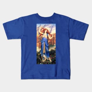 Cassandra - Evelyn De Morgan Kids T-Shirt